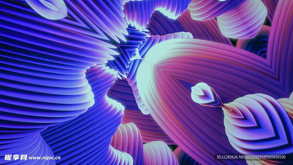 梦幻炫彩抽象图案纹理