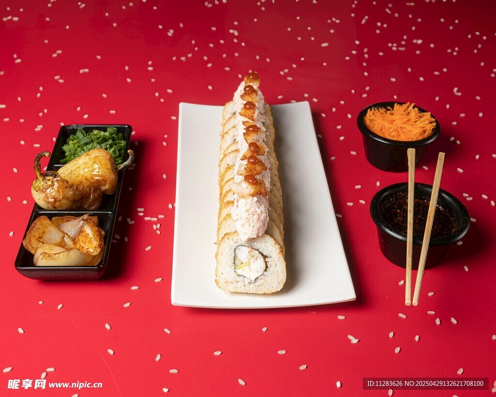 多样寿司美食展示