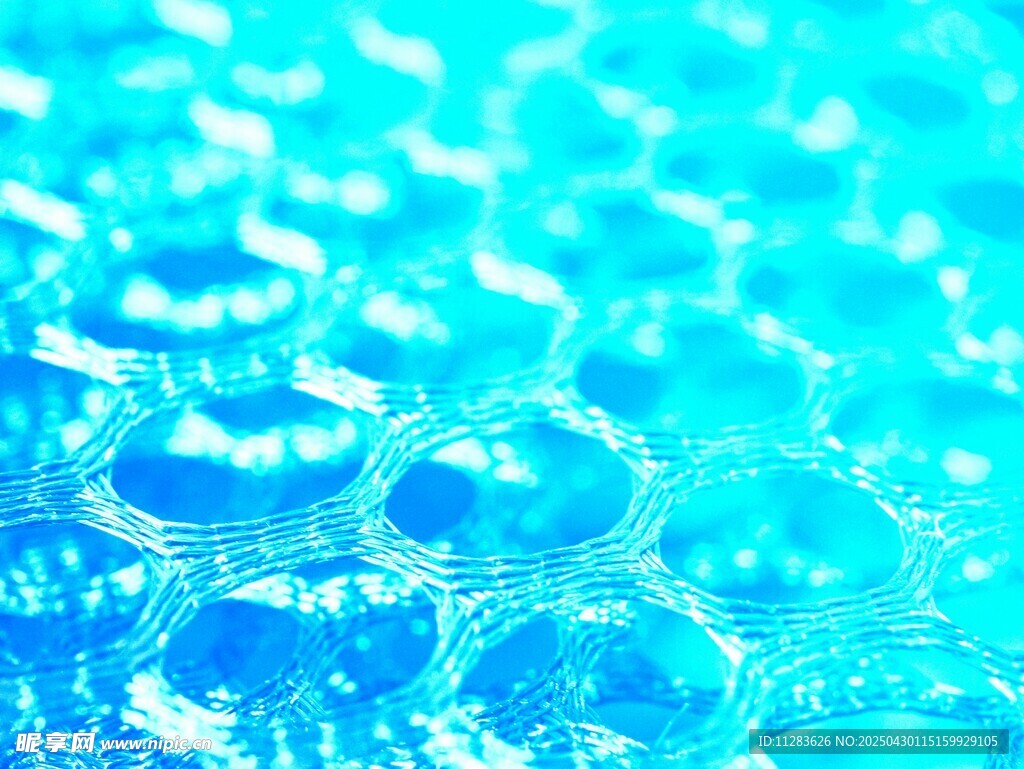 蓝色水波纹特写画面