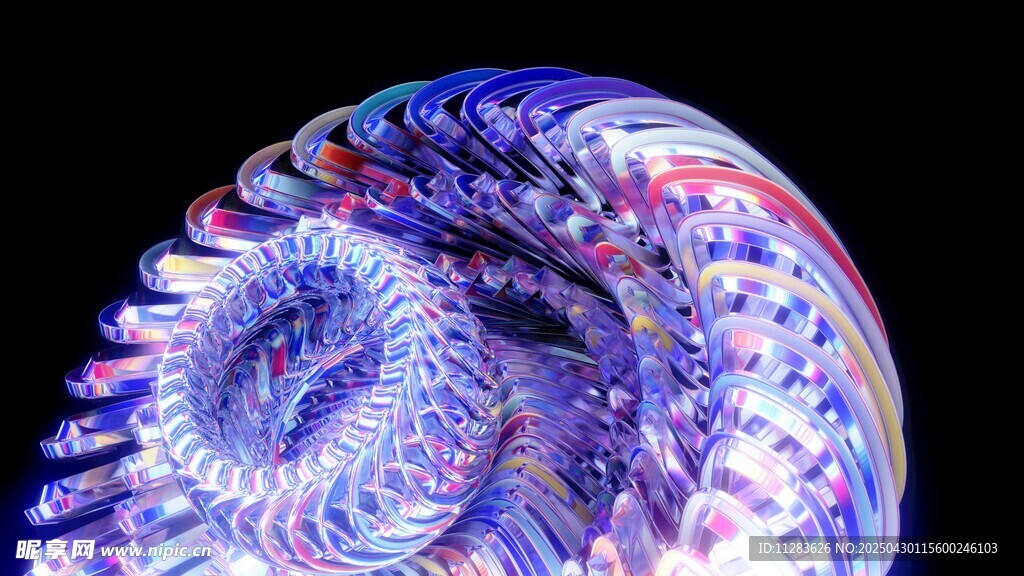 梦幻绚丽的分形艺术图案