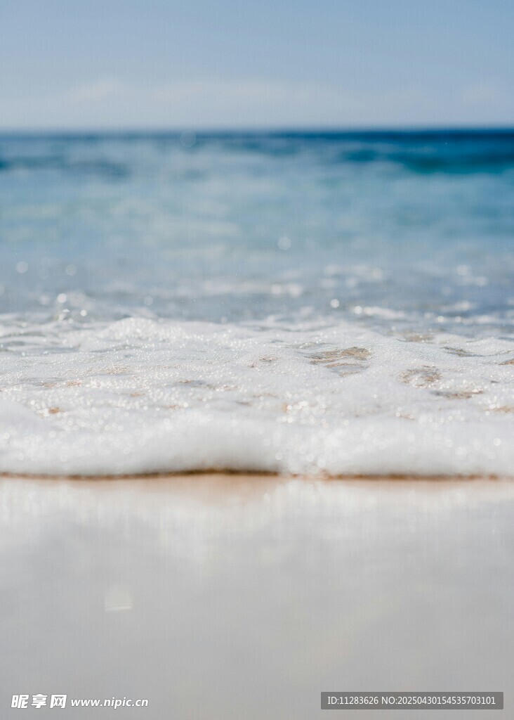 海边沙滩海浪美景
