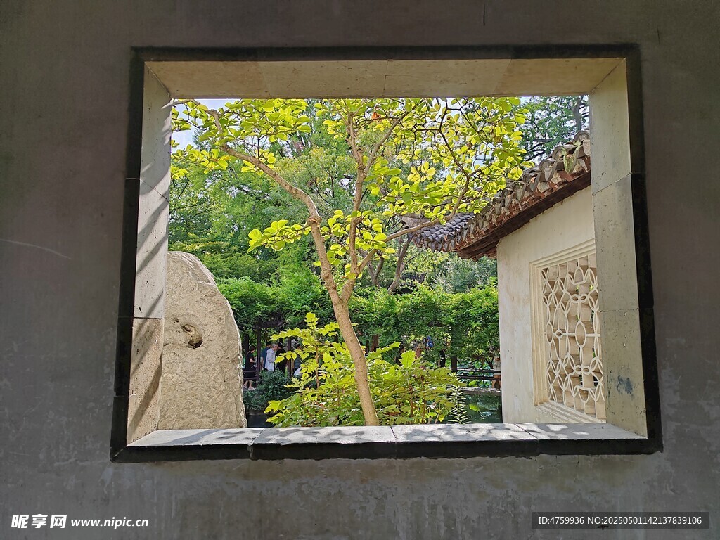 框中景 窗内窗外的景致