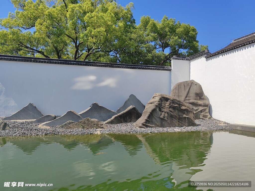 中式庭院山水景观小景