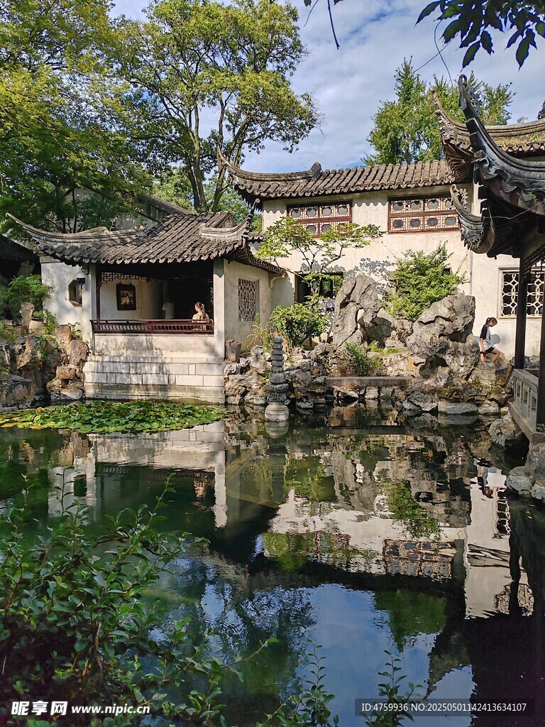 中式古典园林静谧景致