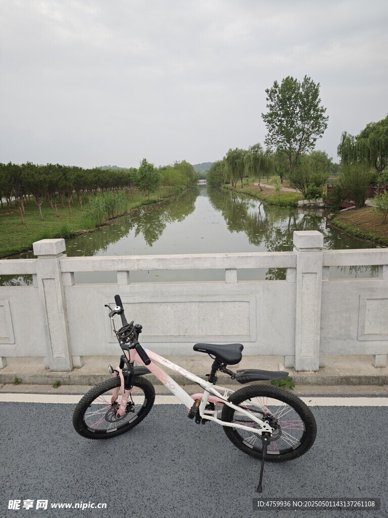 路边停放的儿童自行车