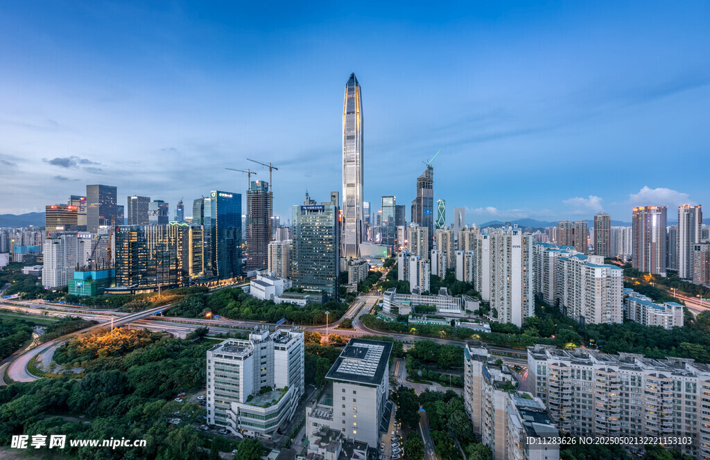 深圳城市天际线壮丽景观