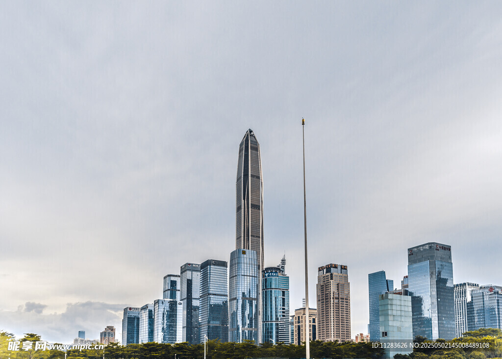 深圳城市天际线现代建筑