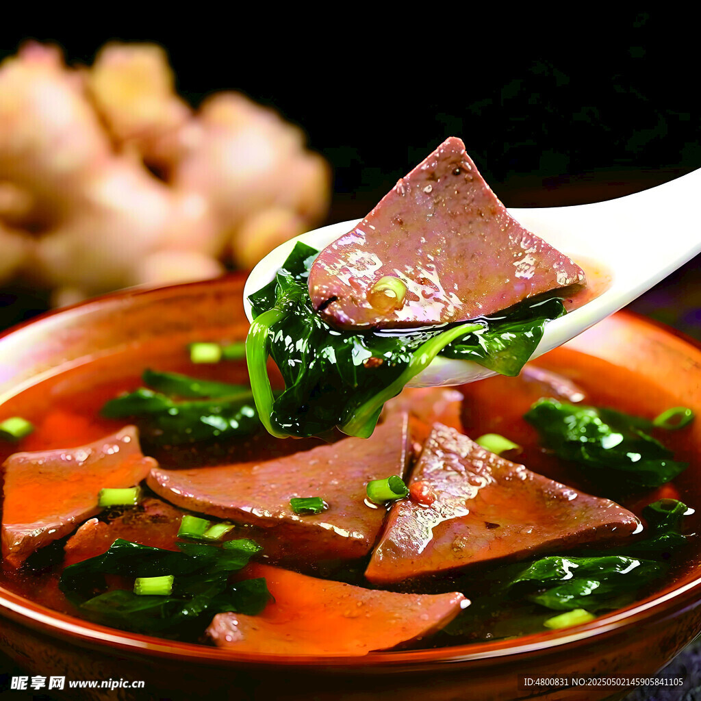 菠菜猪肝汤 营养又美味