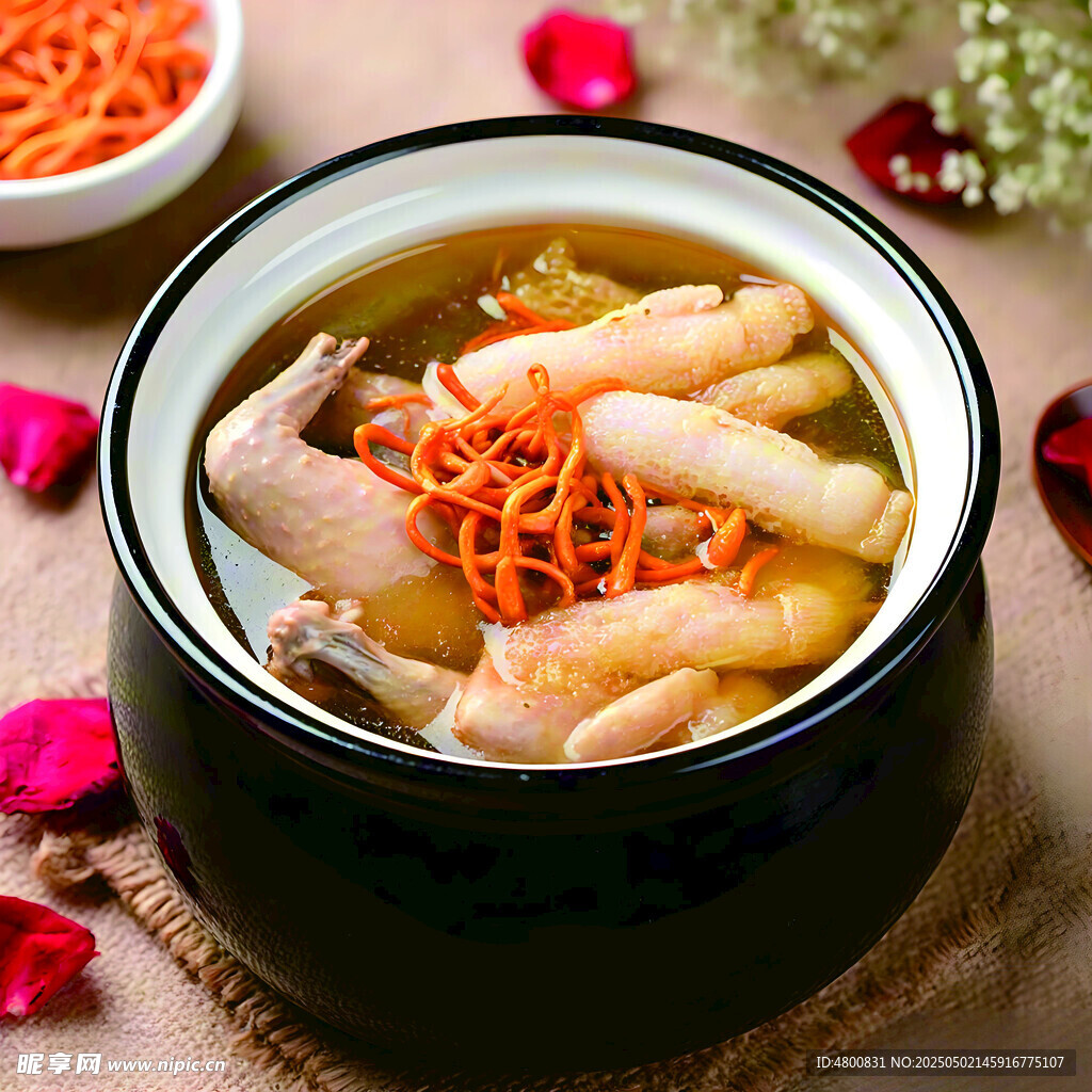 虫草花炖鸡滋补靓汤