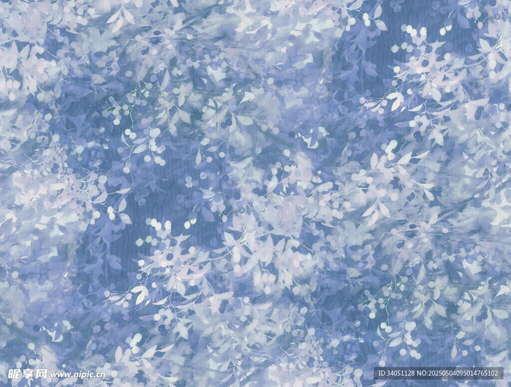 扎染树叶纹理图案