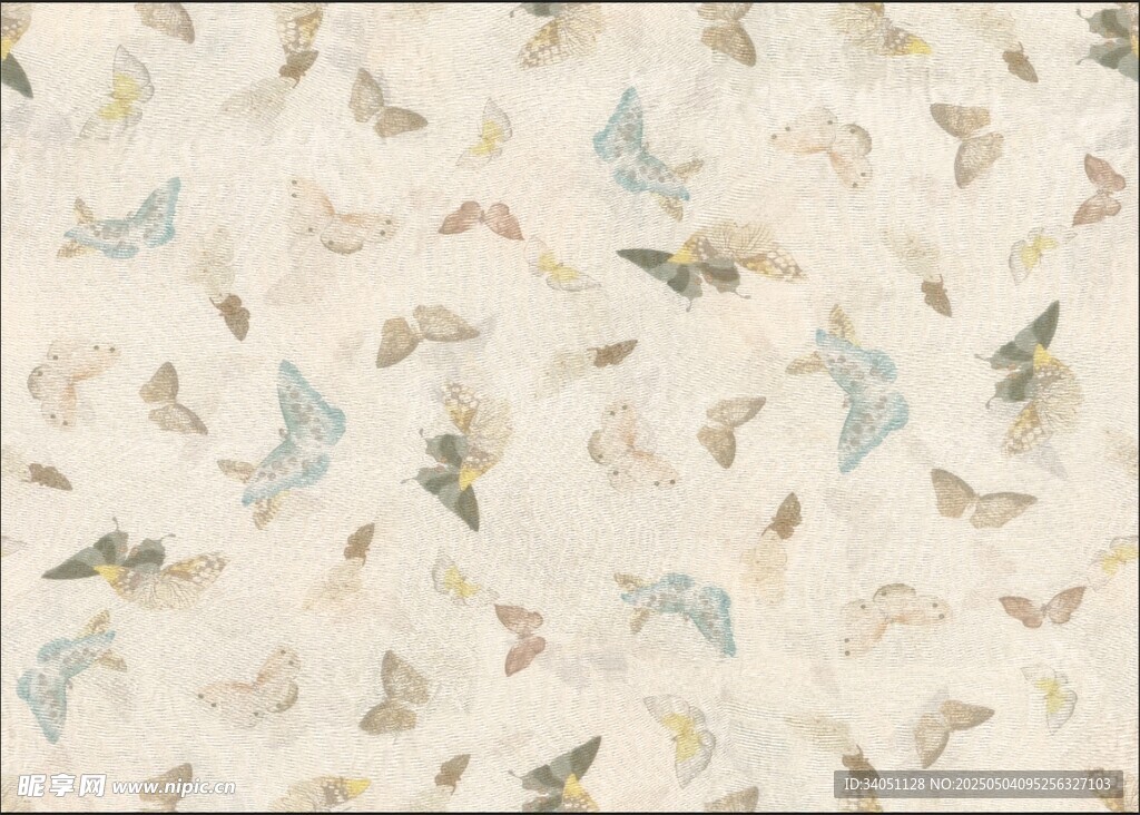蝴蝶图案的浅色纹理背景