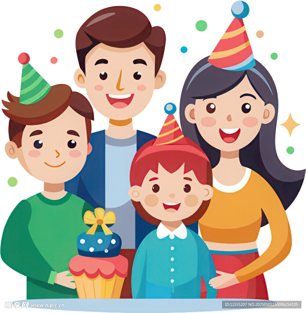 欢乐家庭生日聚会时刻