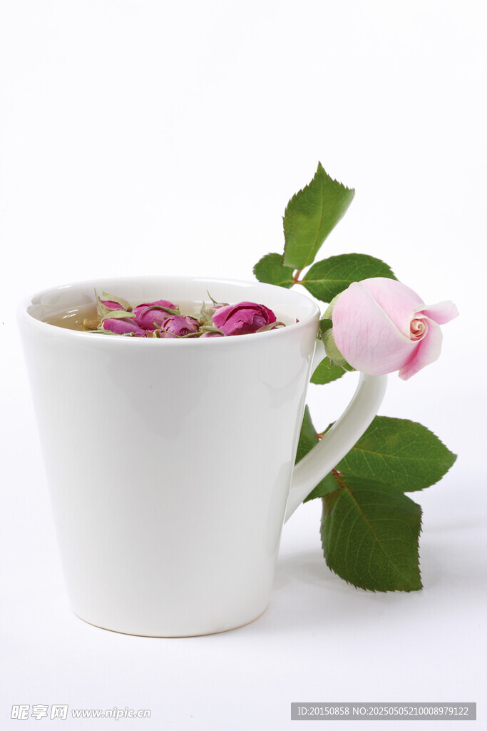 玫瑰花养生茶饮品图片
