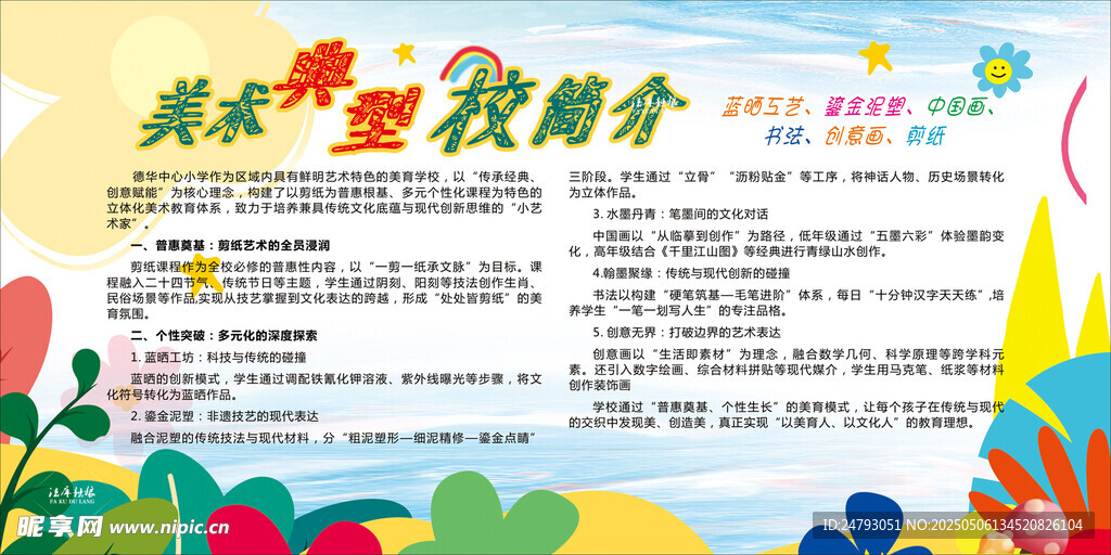 美术教室简介展板