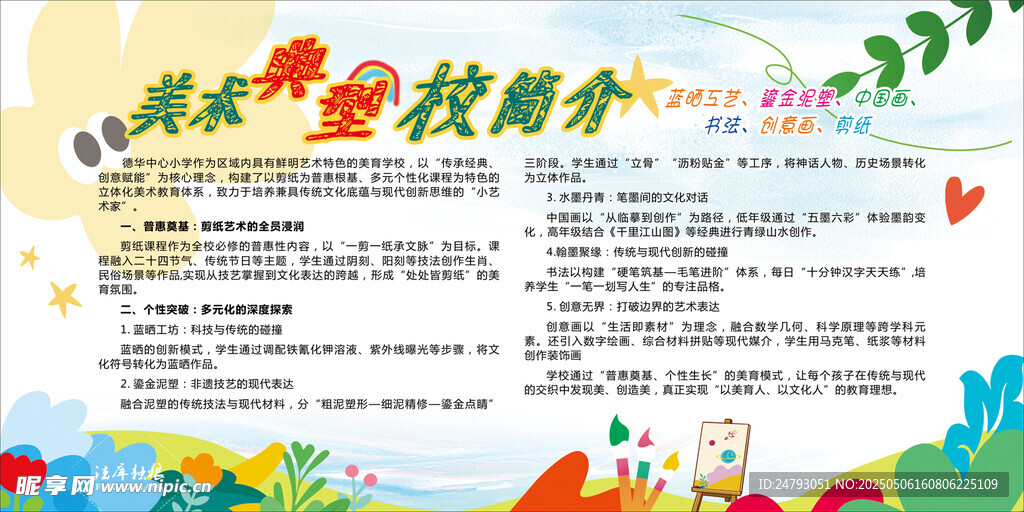 美术室展板图片