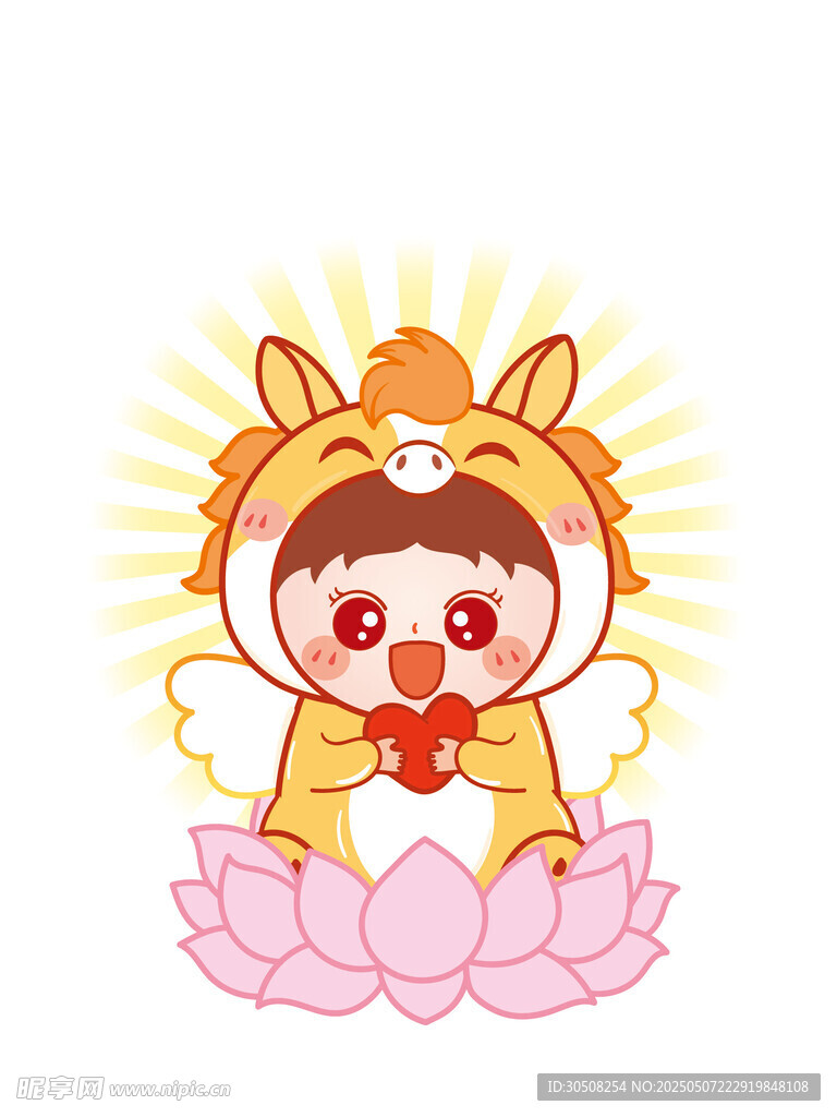 小马角色插画卡通