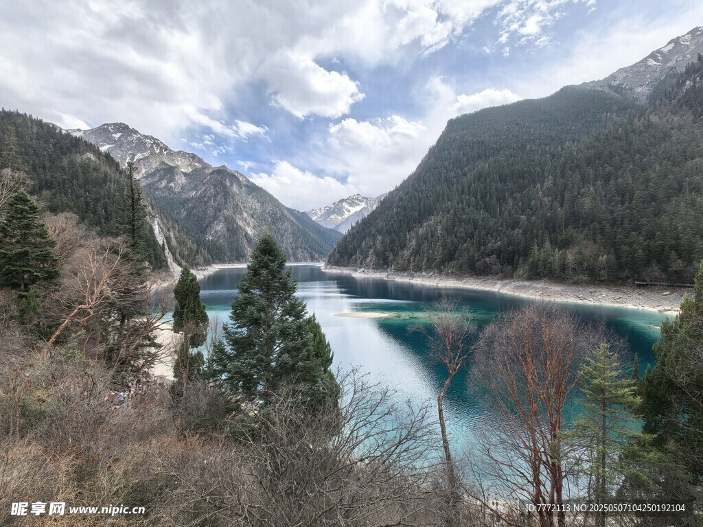 美丽山水湖景自然风光图