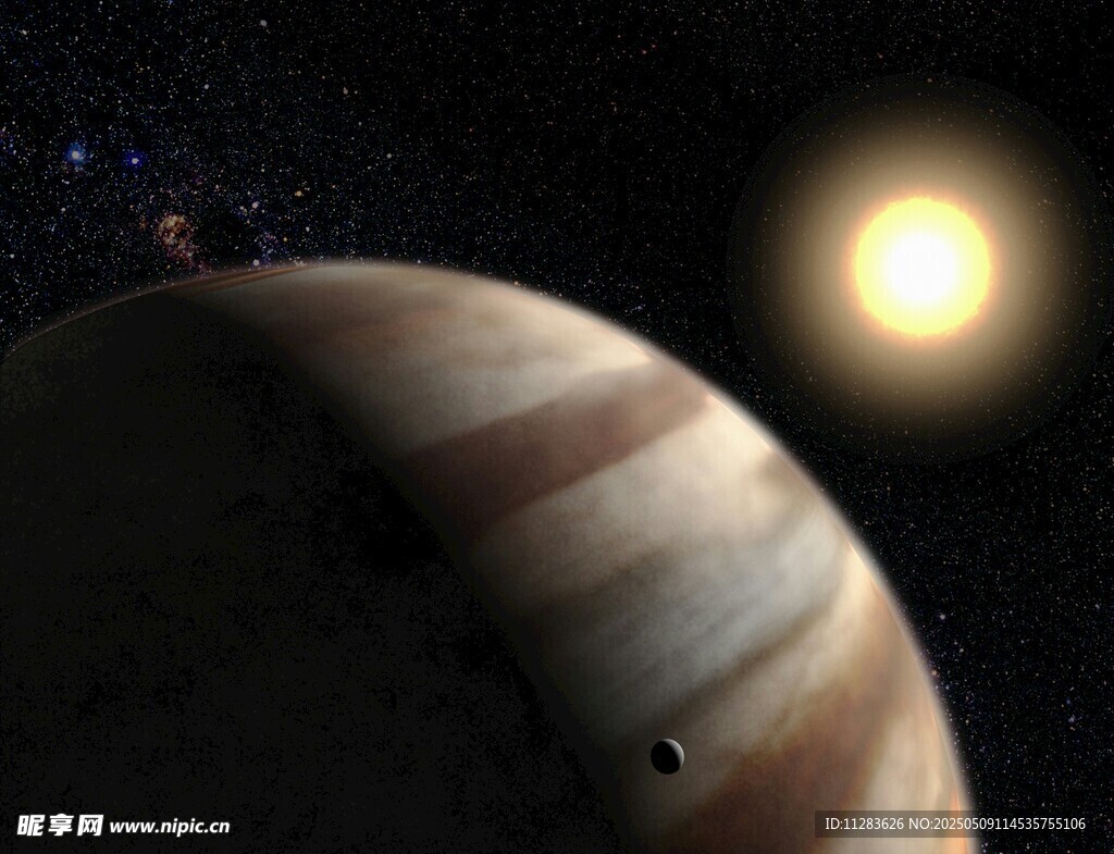 太空中的行星与恒星景观