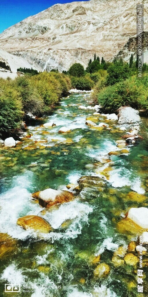 山间清澈溪流美景