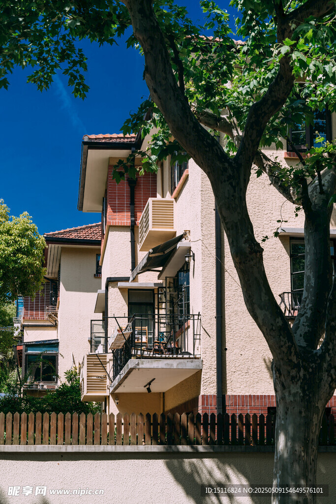 阳光下的温馨住宅