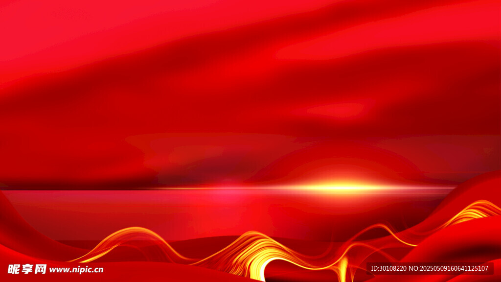 红色主背景