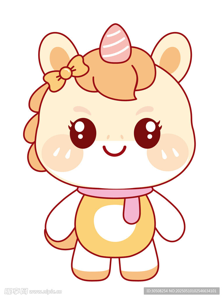 萌萌的萌马驹设计