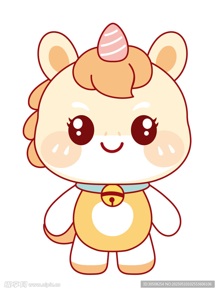 萌萌的萌马插画设计