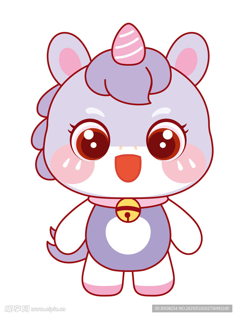 好看的马宝宝插画