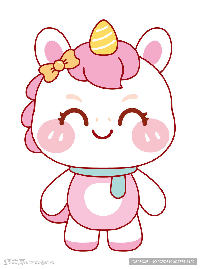 可爱的独角兽形象