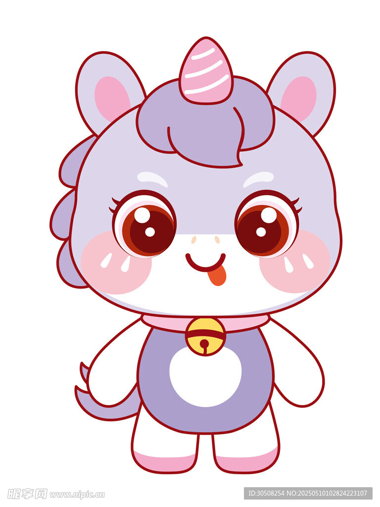 幸运的小马插画