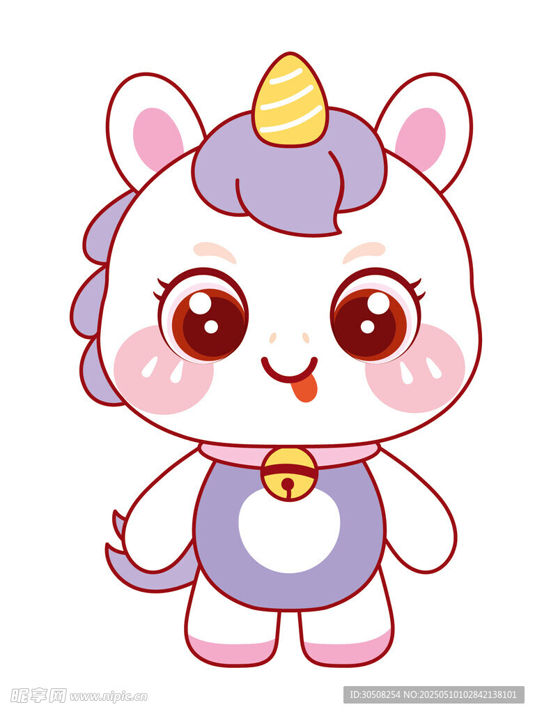 好看的独角兽形象插画