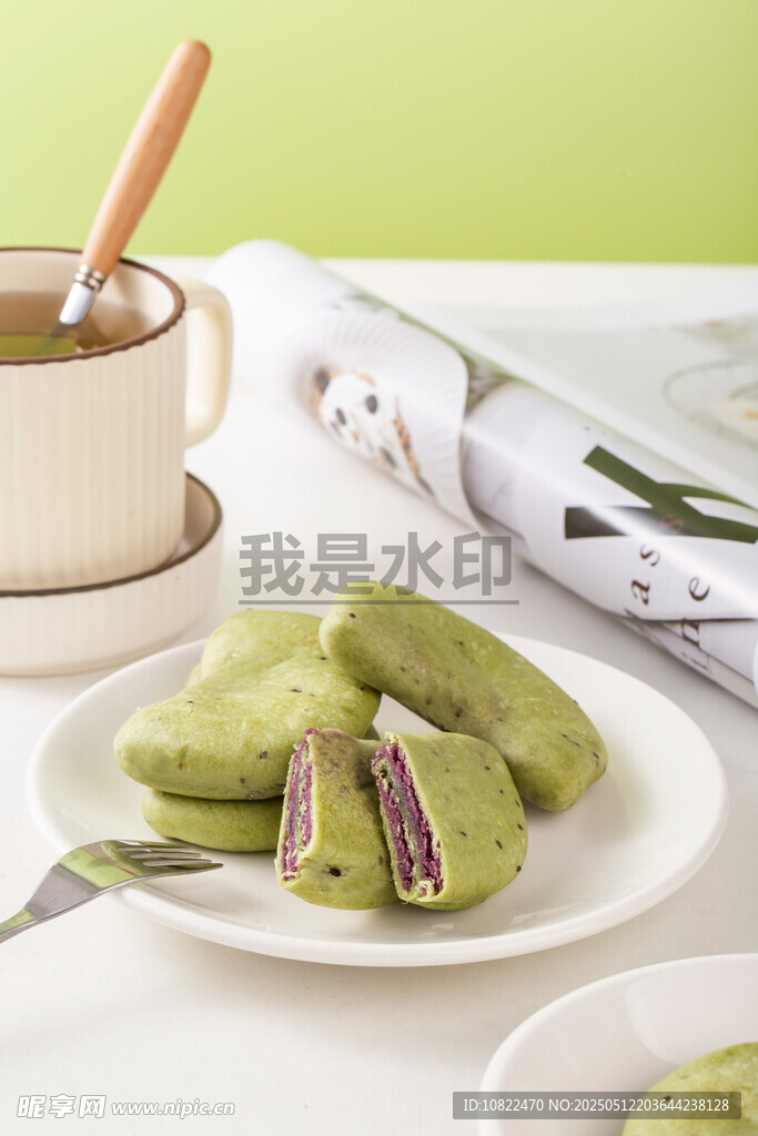 奇亚籽抹茶紫薯芋泥饼
