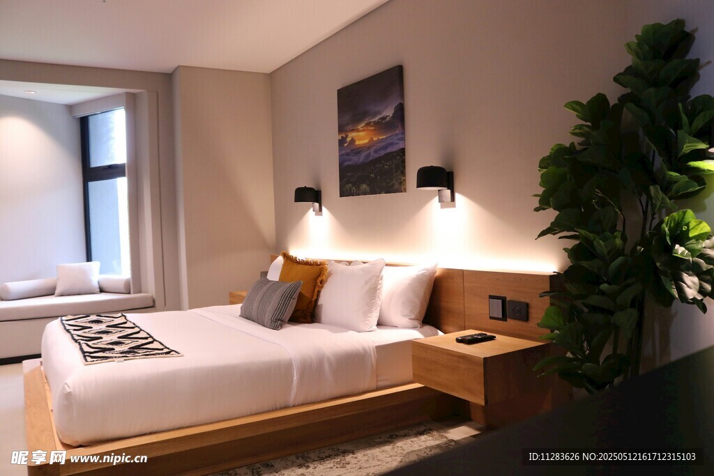 温馨现代风格卧室场景