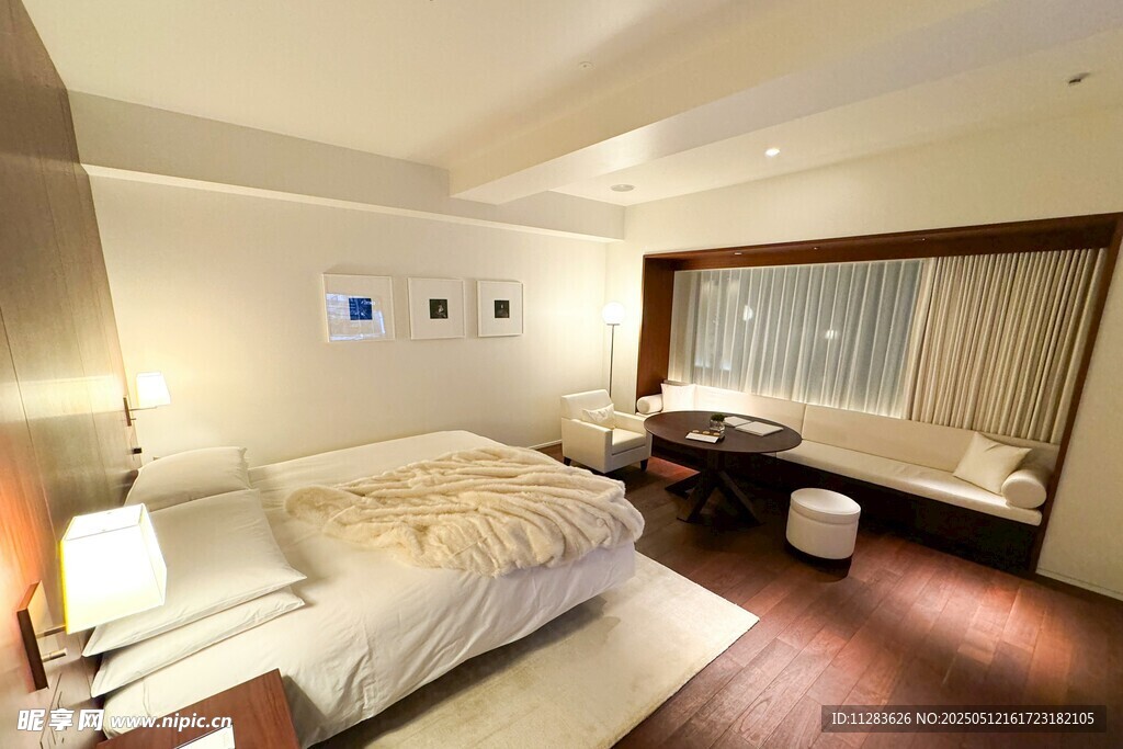 温馨现代风格卧室室内景