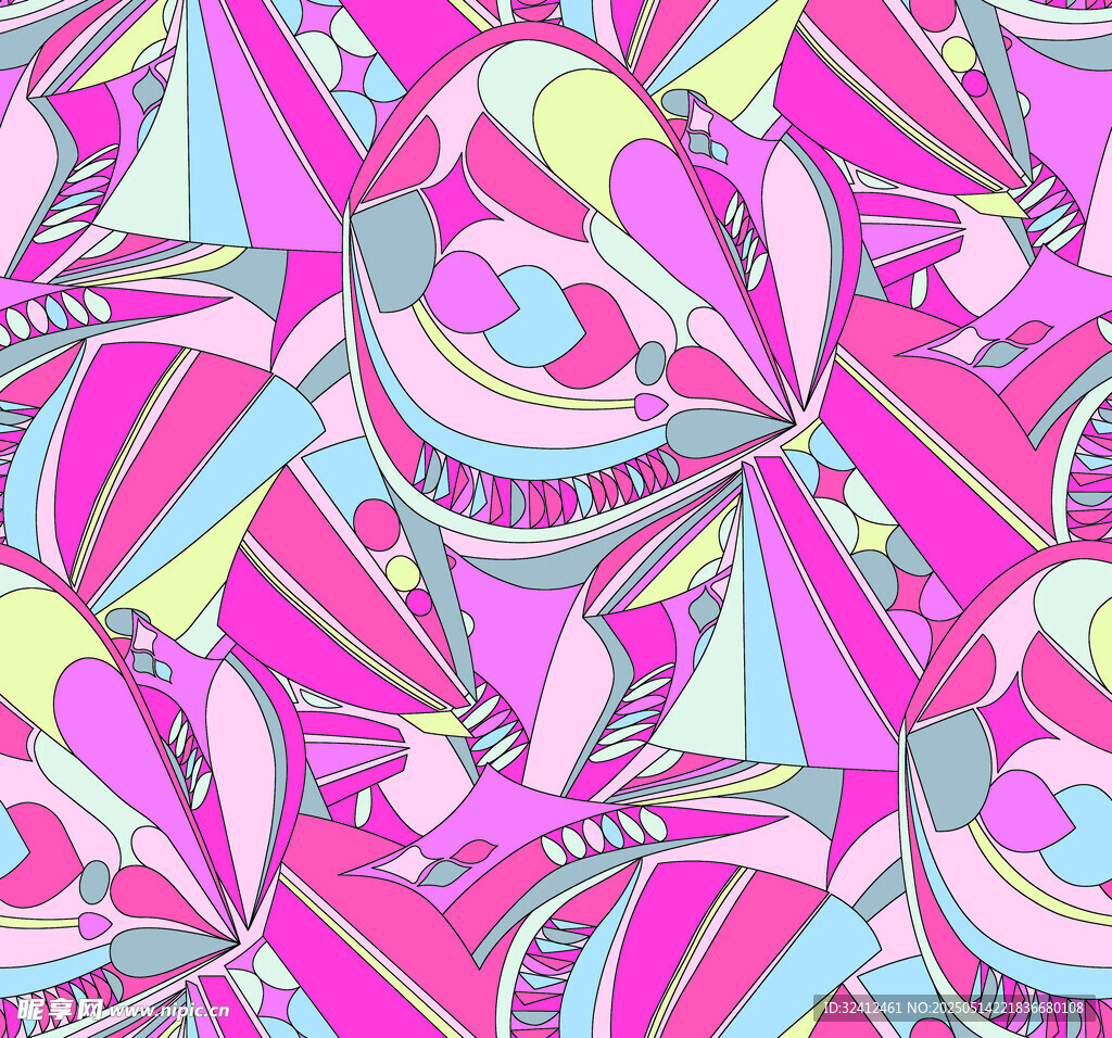 数码印花 小花 花朵 图案 设