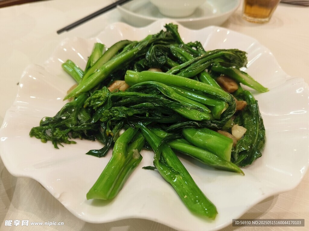 清炒菜心蔬菜美食