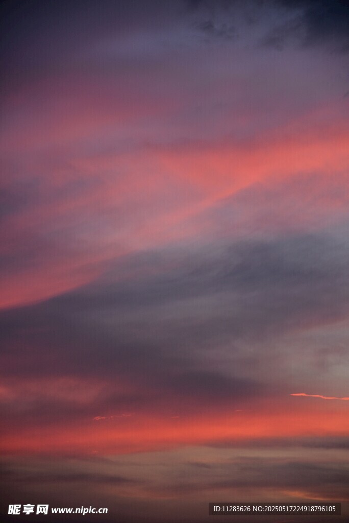 绚丽晚霞天空美景