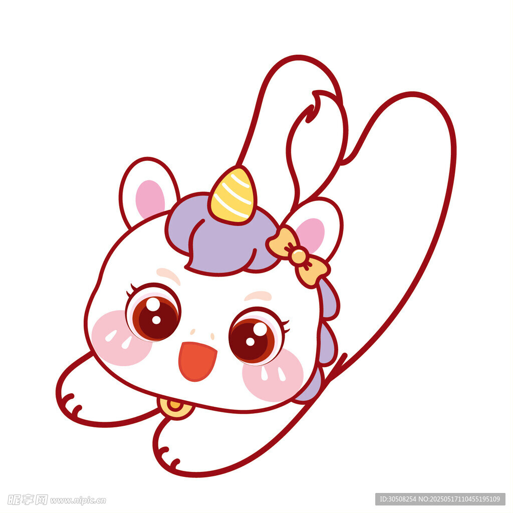 马宝宝飞扑开心卡通头像图片