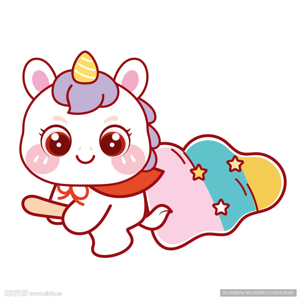 小马儿会飞可爱卡通头像图片