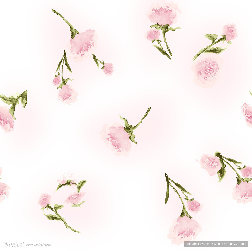 粉色樱花花朵背景图案