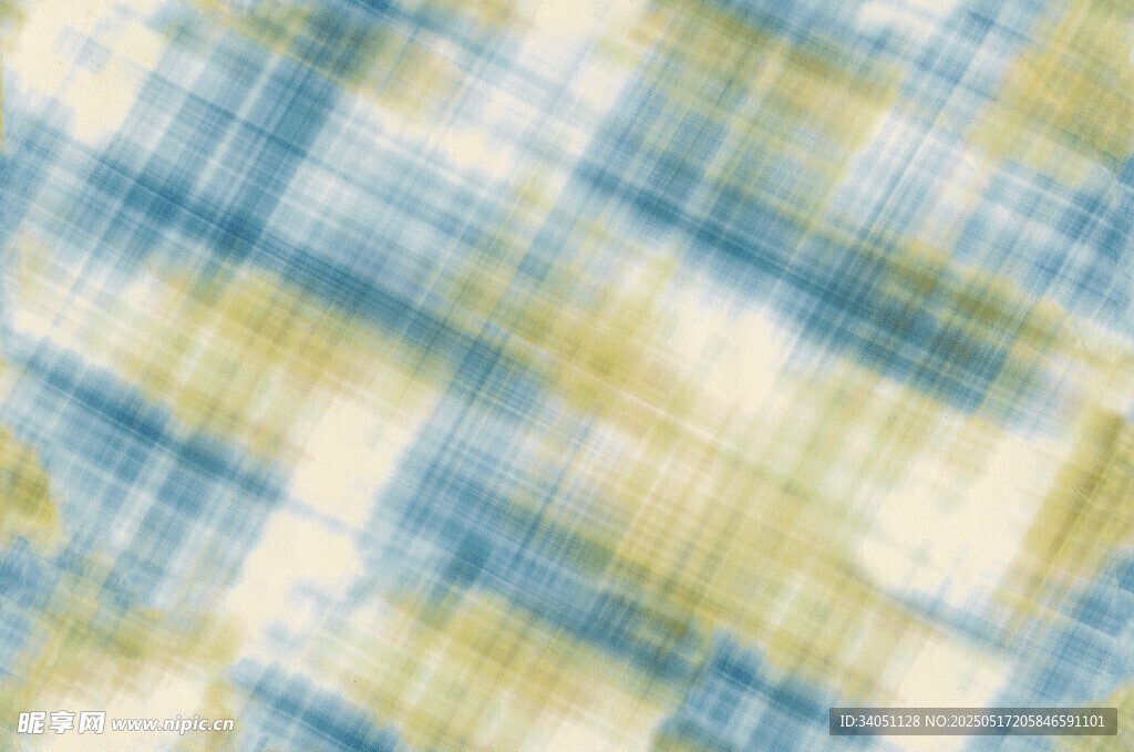 蓝黄格子纹理图案