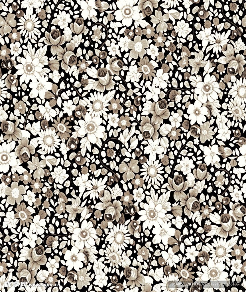 黑白抽象碎花图案纹理