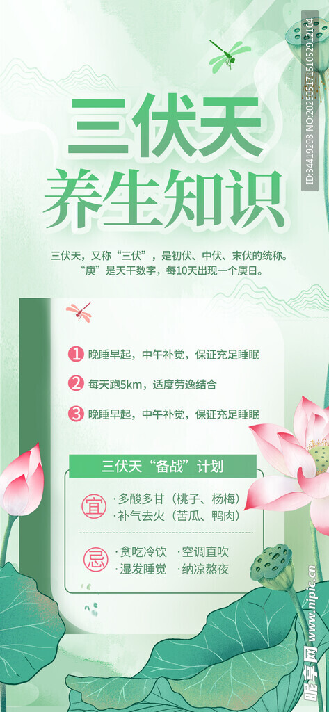 三伏天养生知识页面展示