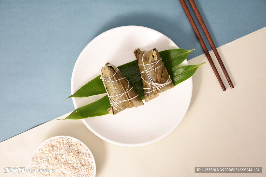 竹叶包裹的美味糯米卷