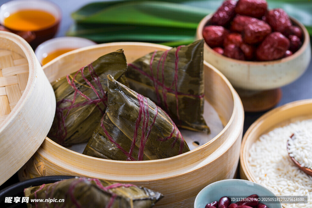 端午粽子食材准备场景
