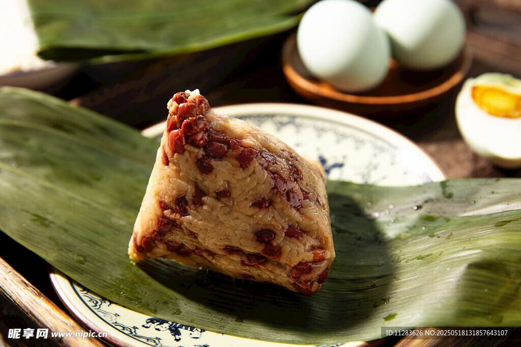 美味传统豆沙粽