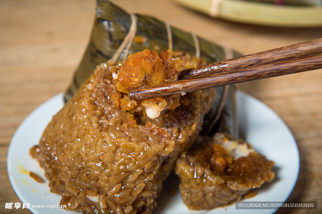 美味传统豆沙粽