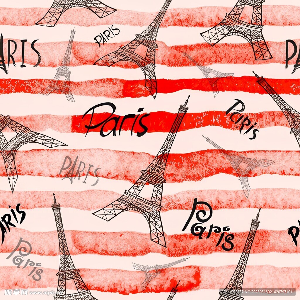 巴黎风情埃菲尔铁塔背景图