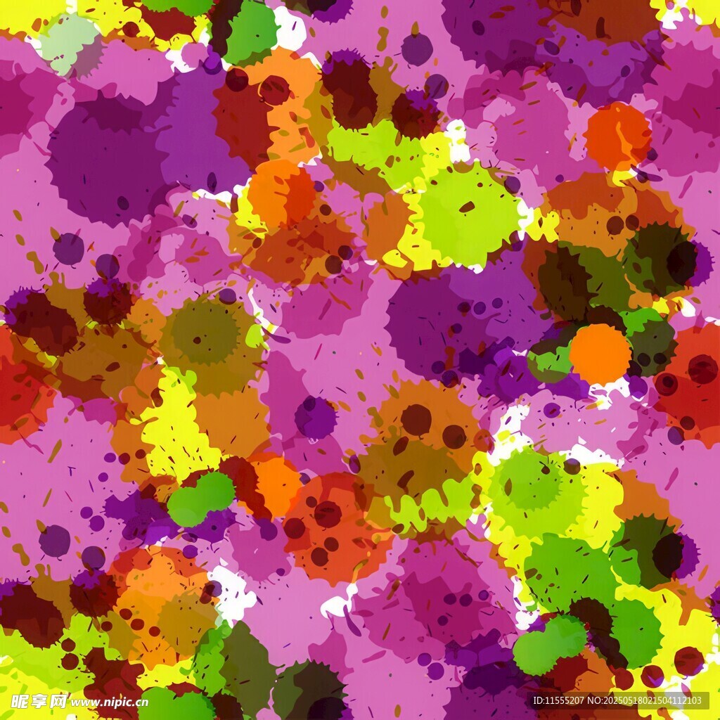 多彩泼墨抽象图案背景