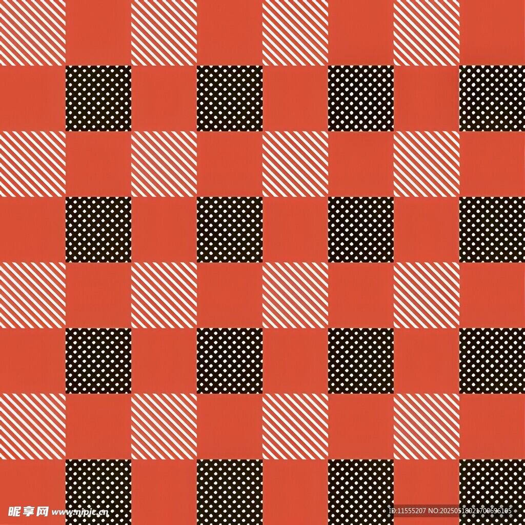 红黑格子图案纹理背景